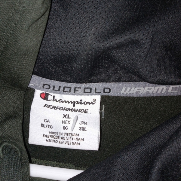 Two toned green Champion hoodie..size xl. - Picture 5 of 6